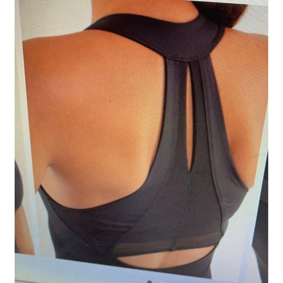Lululemon Make It Count Tank Top Athletic Shirt Peep Hole Back Key Hole Pocket B - Picture 4 of 4
